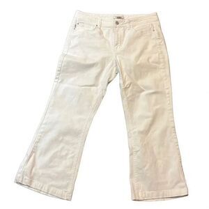 White House, Black market white denim capris size 10 short